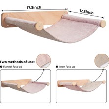 Alyones Kediler Için Duvara Monte Hamak Yatak Tırmanma, Oynama, Uyuma, Uzanma Için Sağlam ve Yumuşak