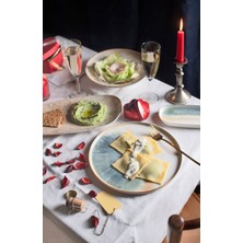 Bonna Porselen Bonna 2'li Fium Hygge Düz Tabak 22 cm Bej Renkli Kullanıma Uygun Şık Tasarım