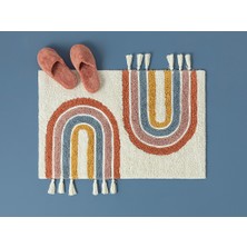English Home Journey Pamuklu Banyo Paspası 60 x 90 cm Multicolor