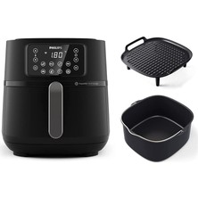 Philips Airfryer 5000 Serisi Xxl Connected HD9285/96 Wi-Fi Bağlantı Pişirme Tepsisi ve Izgara Plaka