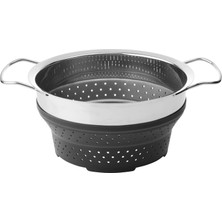 Süzgeç, Paslanmaz Çelik-Silikon, 5 Lt, Klockren