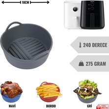 Dolphfin Air Fryer Silikon Pişirme Kabı Yemek ve Kek Kalıbı Xiaomi 3,5L ve Philips 4,1L Uyumlu Özel Tasarım