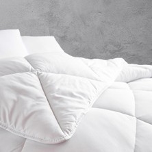 Cozyy Life Tek Kişilik Lüx Mikrofiber %100 Silikon Yıkanabilen Dört Mevsim Elyaf Yorgan - Beyaz