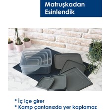 Matruşka Darbeye ve Uv Işınlarına Ekstra Dayanıklı Derin Dondurucu ve Mikrodalgaya Uygun Bulaşık Makinasında Yıkanabilen Kamp Yemek Seti