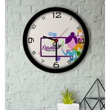 BK Kişiye Özel En Iyi Öğretmen Ahşap Duvar Saati-2