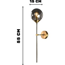 Veda Light Peri Hakiki Füme Cam Eskitme Aplik