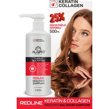 Algro Redline Keratin & Collagen Saç Bakım Şampuanı Tuzsuz Sülfatsız Şampuan