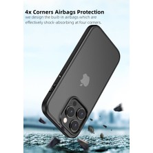 Gpack Apple iPhone 13 Pro Kılıf Impact Alpin Mat Buzlu Kapak Siyah