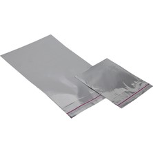 Repro Design 17X25 Gümüş 50 Adet Yapışkanlı Metalize Hediye Poşeti Metalik Gümüş Hediye Ambalaj Paketi