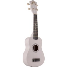 Rosa RU002 Soprano Ukulele Beyaz Kılıf Pena