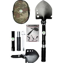 Pratikoutdoor Katlanır Multi Çelik Kürek, Çekiç, Çapa - Multitools