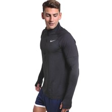 Nike Dri-Fit Element Running Yarım Fermuar Siyah Erkek Antreman Üstü