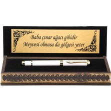 Kalemhane Özel Kutulu  Roller Kalem Beyaz Inci