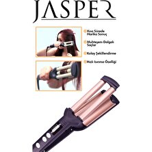 Jasper Profesyonel Seramik Wag Su Dalgası Saç Maşası 200 Derece 25 mm Turmalin Seramik Teknolojisi