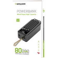 Sprange Sr-P9 80000 Mah 3in1 USB Kablo Powerbank