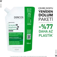 Vichy Dercos Kepek Şampuanı Normal ve Yağlı Saçlar - Yeniden Dolum Paketi - 500 ml
