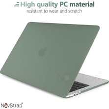 Novstrap Apple MacBook Air M2 Çip A2681 13.6 Inç 2022 Uyumlu Kılıf Sert Rubber Mat Buzlu Kapak