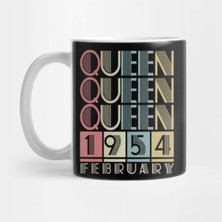 Fizello 1954 - Queen February Retro Vintage Birthday Kupa