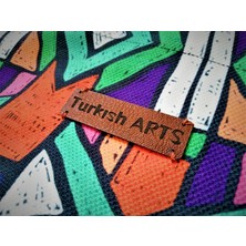 Turkısh Arts Renkli Afrika Desen Baskılı Bez Omuz Çantası