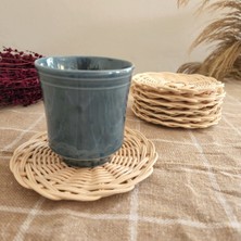 Atölye Aruv Atölye Aruv-Rattan Bardak Altı - Dalgalı Model