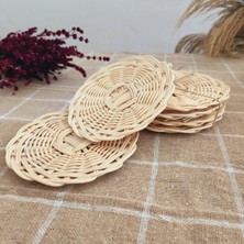 Atölye Aruv Atölye Aruv-Rattan Bardak Altı - Dalgalı Model