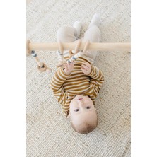 Alyones Boho Baby Oyun Salonu Oyuncakları, Baby Gym (Renksiz, Ham) Ahşap Bebek Spor Salonu