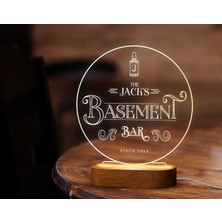 Bk Gift Kişiye Özel Bar Tasarımlı LED Lamba, Gece Lambası, Ev Dekorasyonu, Işıklı Pleksi Biblo-10
