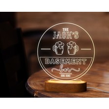 Bk Gift Kişiye Özel Bar Tasarımlı LED Lamba, Gece Lambası, Ev Dekorasyonu, Işıklı Pleksi Biblo-8