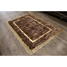 Dericibey Gold Varaklı Kahverengi Toskana Halı 140 X 200 Cm