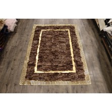 Dericibey Gold Varaklı Kahverengi Toskana Halı 170 X 240 Cm