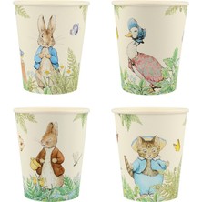 Meri Meri - Peter Rabbit In The Garden Cups - Peter Rabbit Bahçede Bardaklar - 8'li