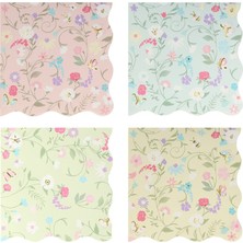 Meri Meri - Ladurée Floral Small Napkins - Ladurée Çiçekli Peçeteler - S - 16'lı