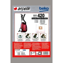 Marketto Arçelik S 4250 Tornado Süpürge Toz Torbası Bez 5 Adet
