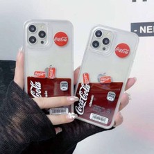 Gritty Apple iPhone 14 Plus Uyumlu Coca Cola Sulu Telefon Kılıfı