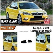 Ebal Oto Octavia Mk2 A5 Facelift Batman Yarasa Ayna Kapağı Siyah 2009-2013