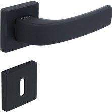 Croma Kapı Kolu CRM1101 Pera-S MP24 Kare Siyah ODA KAPI KOLU