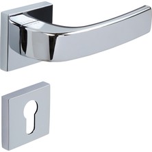 Croma Kapı Kolu CRM1101 Pera-S MP02 Kare Siyah YALE KAPI KOLU