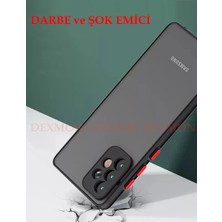 Dexmon Galaxy A73 Kılıf 3D Kamera Korumalı Arkası Mat Kenarları Renkli Smoke Case