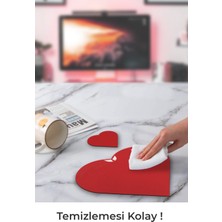 GoLite Kalp Şekilli Kırmızı Mouse Pad Hediyelik Medium Fare Altlığı Özel Dekoratif Mousepad