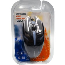 Concord C-28 Kablolu Optik Mouse