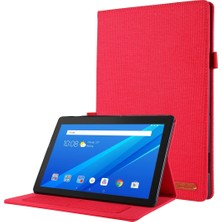 Hongshou Lenovo Tab M10 10.1 Için Kumaş Stili Tpu Kasası (Yurt Dışından)