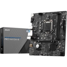 Msı Pro H410M-B Ddr4 2933MHZ 1xvga 1xhdmı 1xm.2 USB 3.2 Matx 1200P (10.nesil Işlemci Uyumlu)