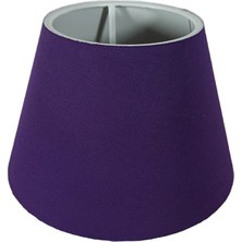 Art&Gift Abajur Başlığı Hazır Şapka Mor Renk Kumaş