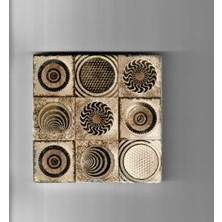 Şeker Portakalım Dekoratif Figürlü Doğal Taş Banyo Gider Kapağı Süsü Tekli 10X10 cm