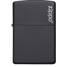 Zippo Classic Logo Matte Black Çakmak