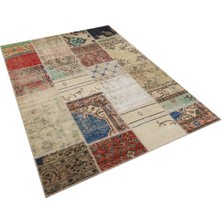 Sempati Halı Eşsiz Güzelliğe Sahip Patchwork Halı 160 x 230 cm 6296