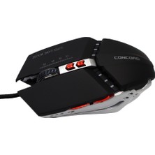 Concord C-24 Metal Kasa & Orta Tuş 7d Gaming Mouse