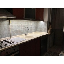 Garra Mutfak Tezgah Üstü İçin Beyaz Şerit LED 12V Adaptör Tak Çalıştır Aç Kapa Anahtar 3 Çip