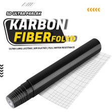 Wiox Karbon Fiber Folyo 5d Ultra Parlak Hava Kanallı