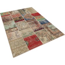 Sempati Halı Eşsiz Güzelliğe Sahip Patchwork Halı 160 x 230 cm 6308